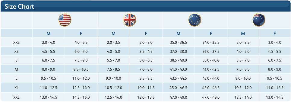 Shoe Size Chart